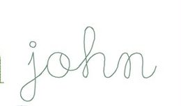 John font sample
